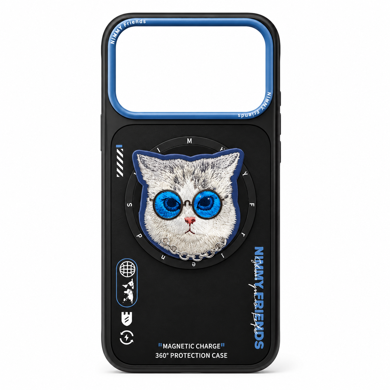 قاب نیمی با پاپ سوکت Nimmy Magnetic Glasses Case Series سری 17