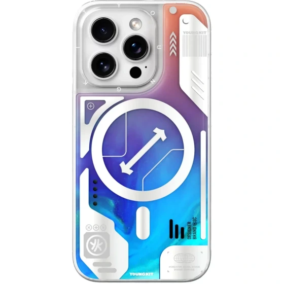 قاب young kit cyberpunk luminous blue 