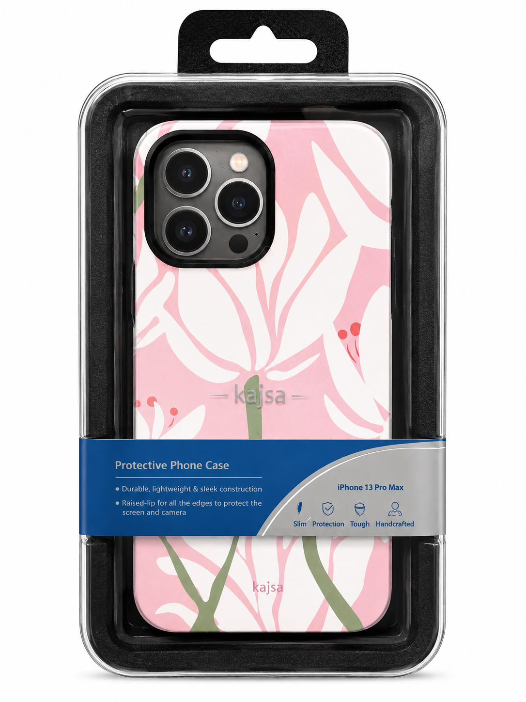 قاب kajsa floral pink lady ایفون ۱۳ پرومکس