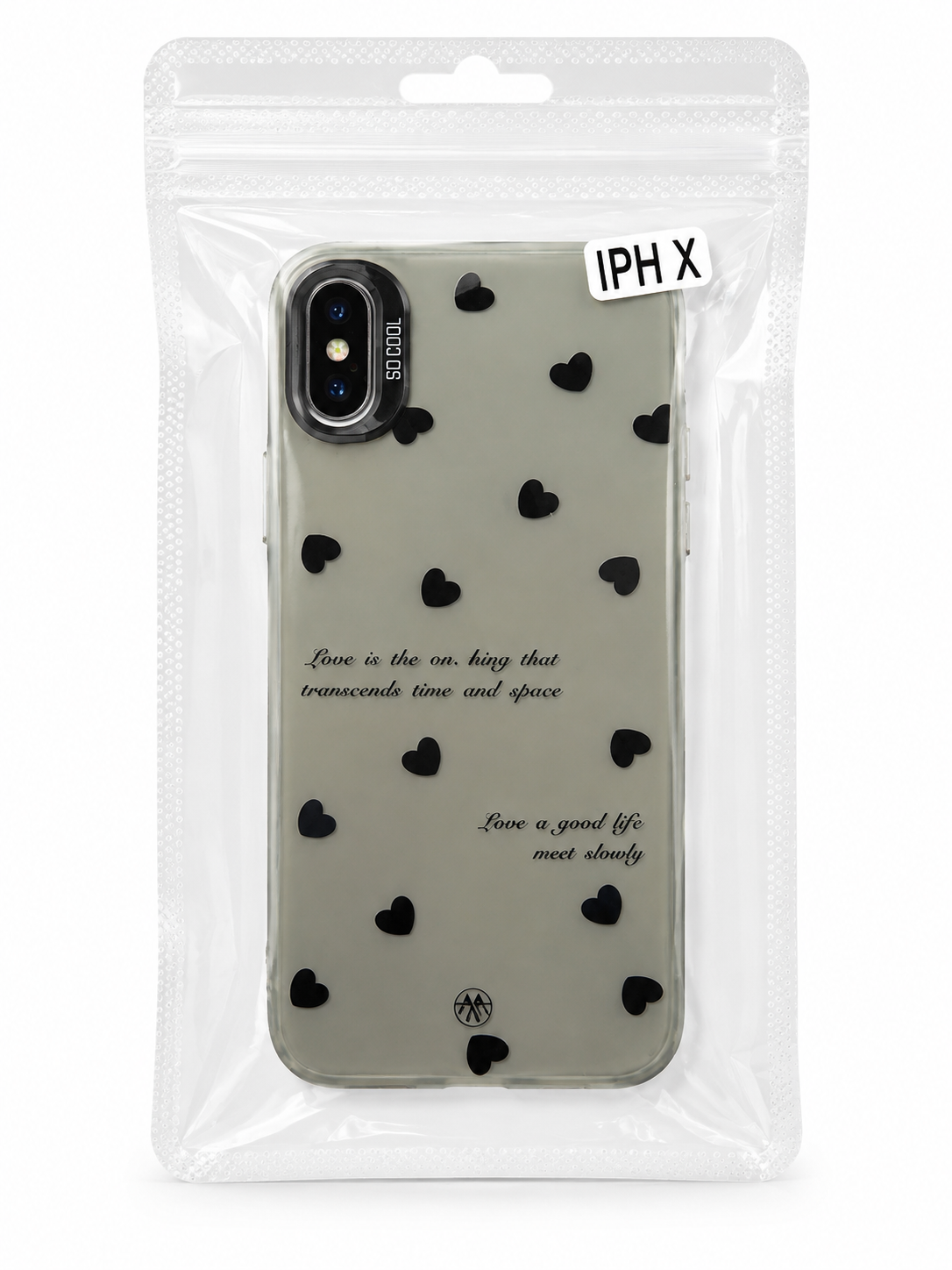 قاب  آیفون X فانتزی black love 