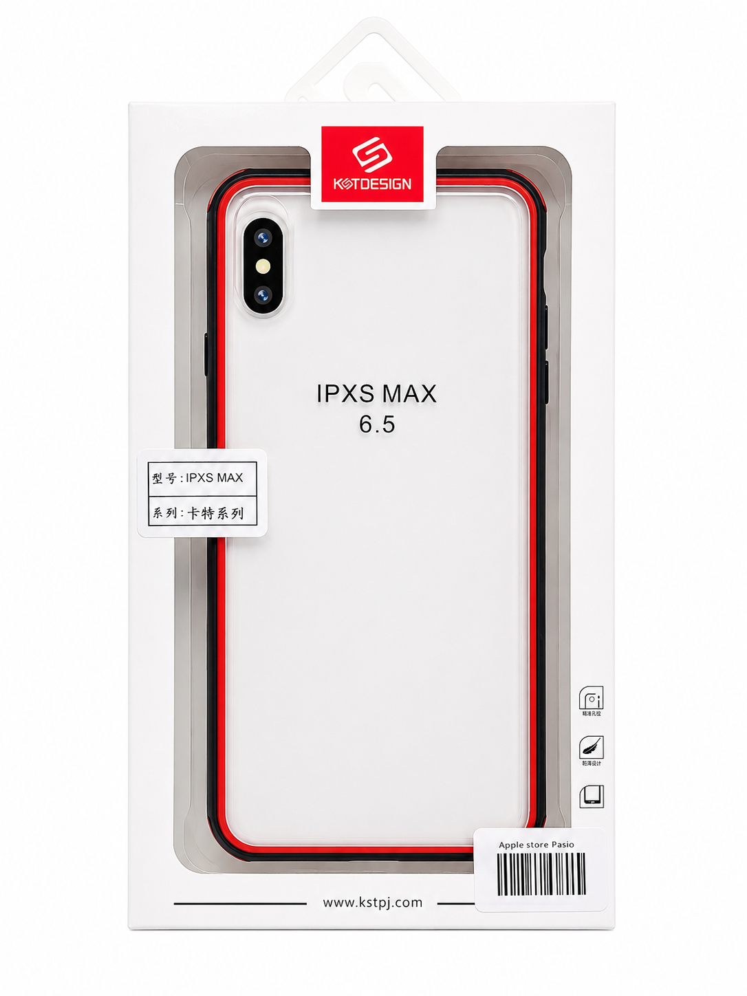 قاب شفاف kstpj دور رنگ Xs max