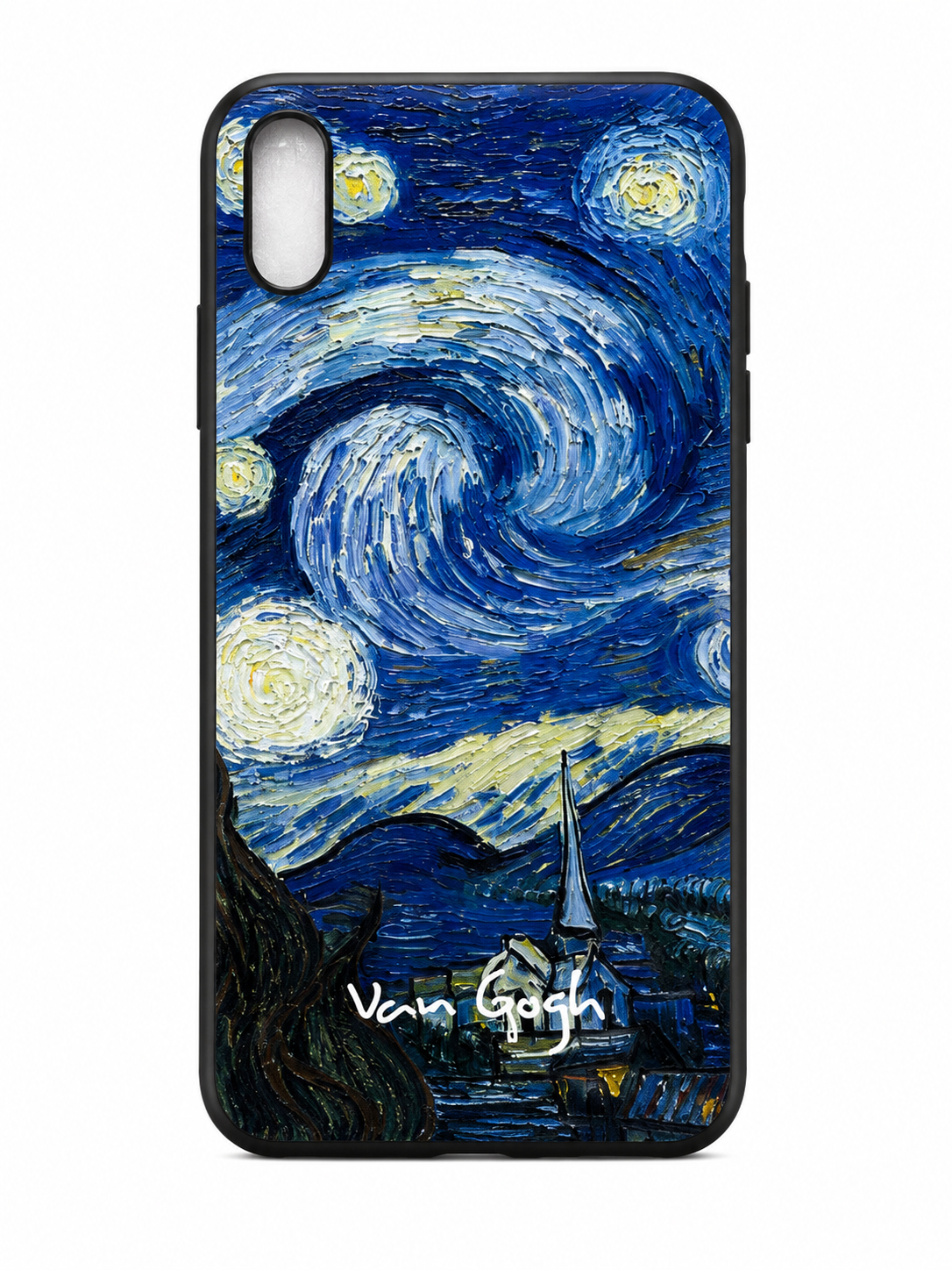 قاب ژورنالی Xs max  طرح van gogh starry night
