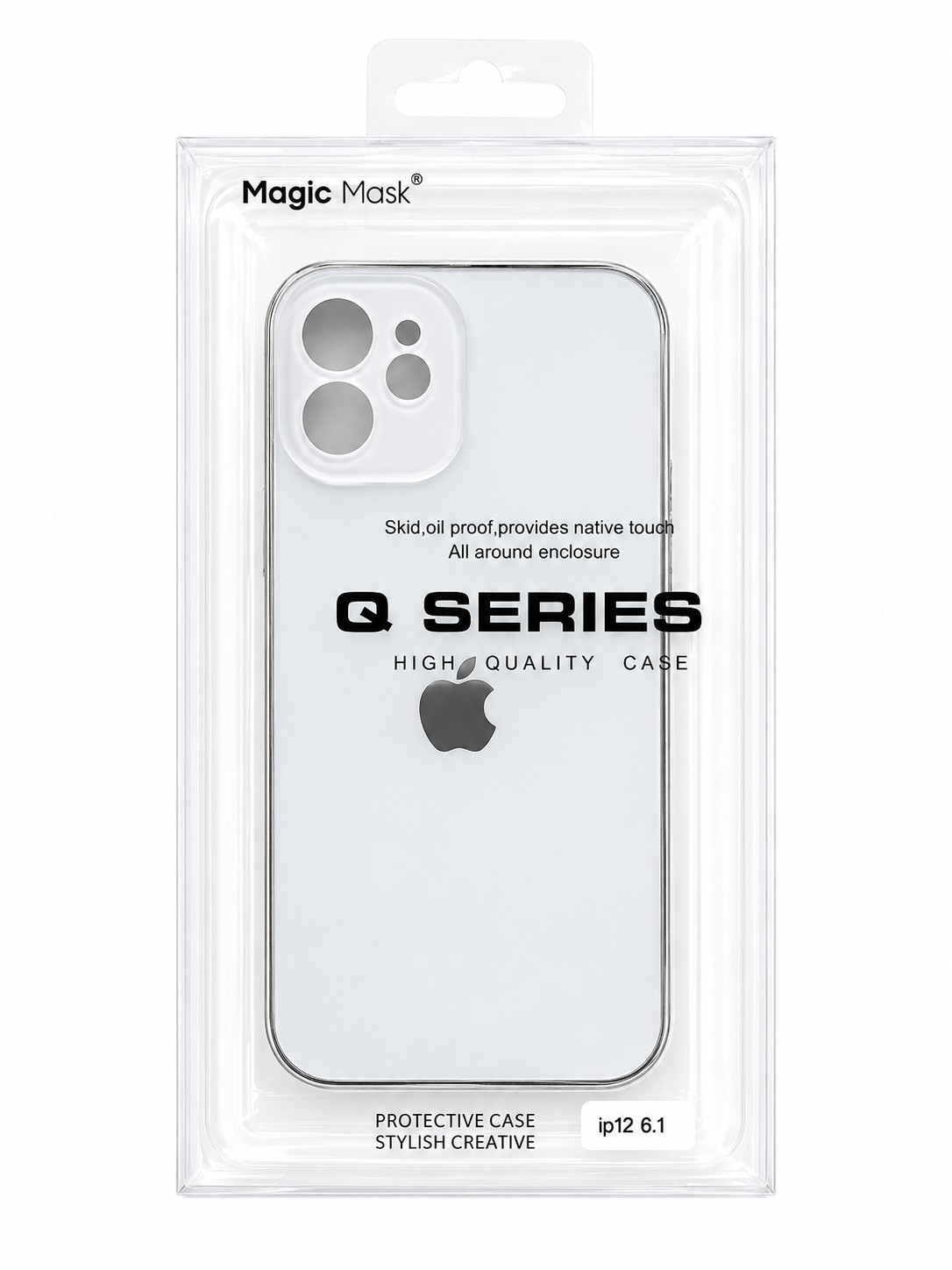 قاب اورجینال PVD ضدخش Magic Mask Q Series سفید ایفون12
