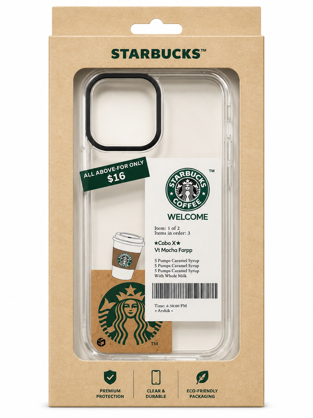 قاب استارباکس starbucks ایفون ۱۳پرومکس 